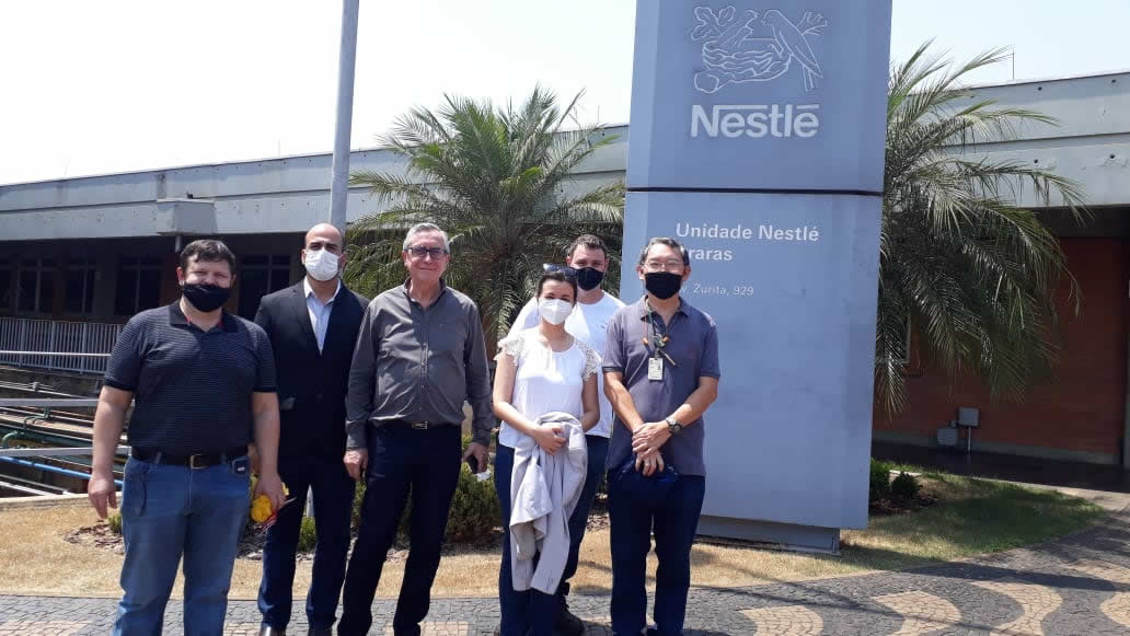 Visita da equipe a unidade da Nestlè, em Araras/SP